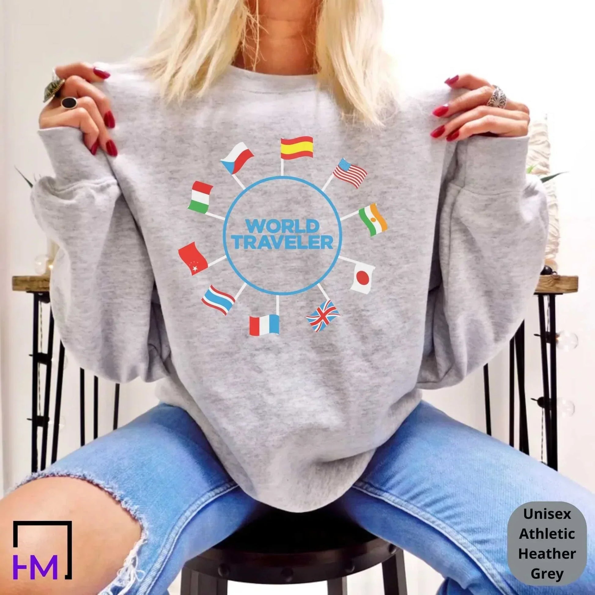 World Traveler Shirt-Gift for Travel Buddies HMDesignStudioUS