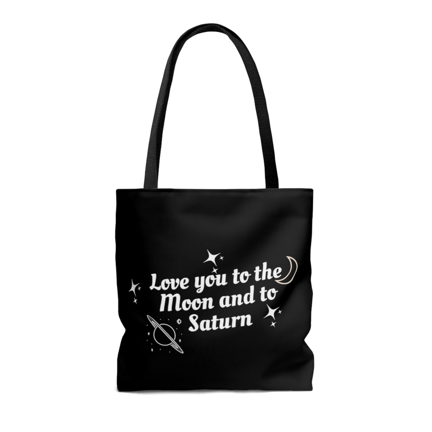 Love You to the Moon & Saturn, Fan Tote Bag